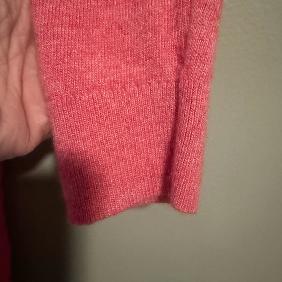LOFT Wool blend Rose pink Women's Crew Neck long sleeve Sweater petite medium - Picture 5 of 10